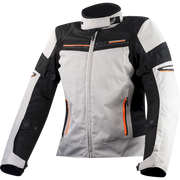 Moteriška striukė LS2 SHADOW LADY JACKET LIGHT GREY BLACK ORANGE