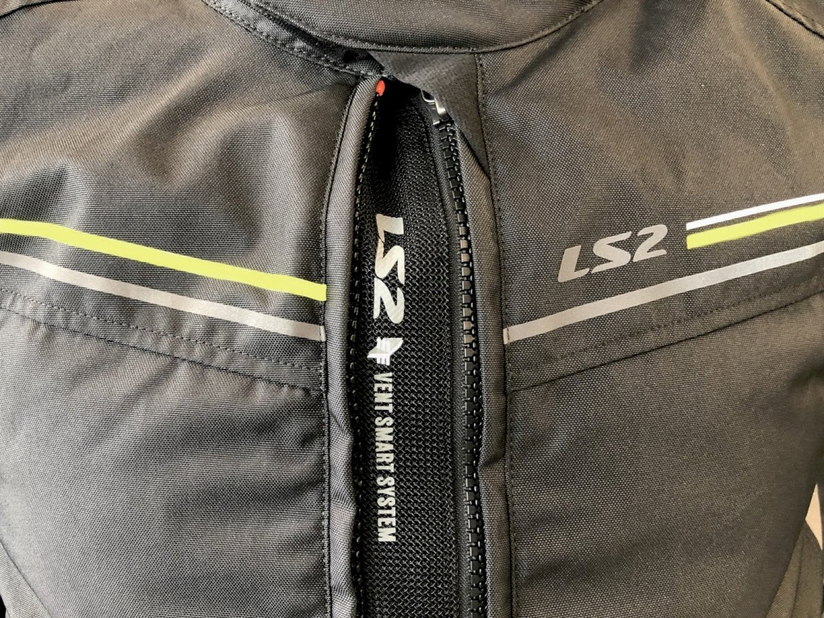 Striukė LS2 SHADOW MAN JACKET BLACK TITANIUM H-V YELLOW
