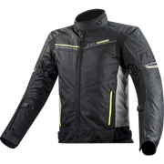 Striukė LS2 SHADOW MAN JACKET BLACK TITANIUM H-V YELLOW