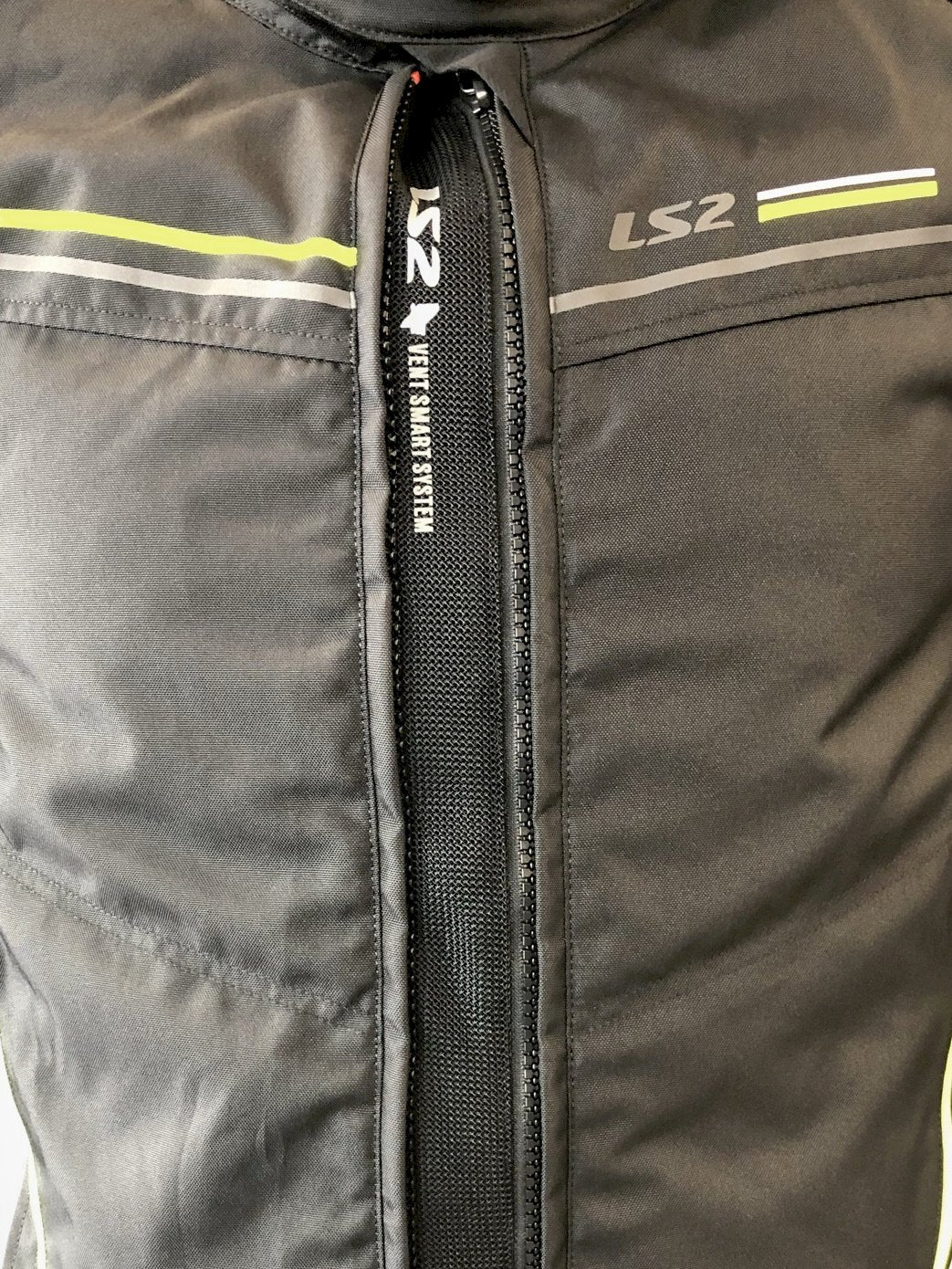Striukė LS2 SHADOW MAN JACKET BLACK TITANIUM H-V YELLOW