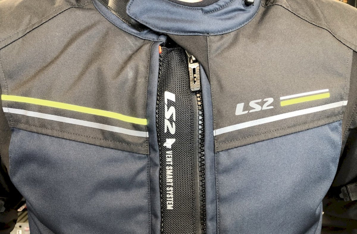 Striukė LS2 SHADOW MAN JACKET BLUE BLACK H-V YELLOW