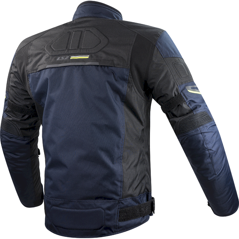 Striukė LS2 SHADOW MAN JACKET BLUE BLACK H-V YELLOW