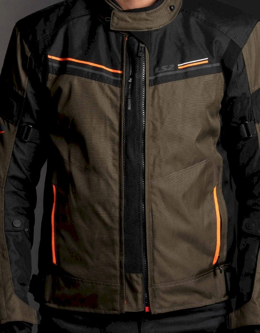 Striukė LS2 SHADOW MAN JACKET BLUE BLACK H-V YELLOW