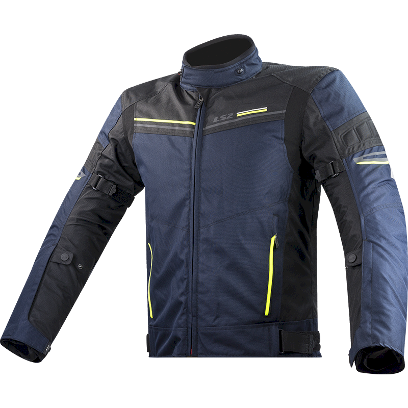 Striukė LS2 SHADOW MAN JACKET BLUE BLACK H-V YELLOW