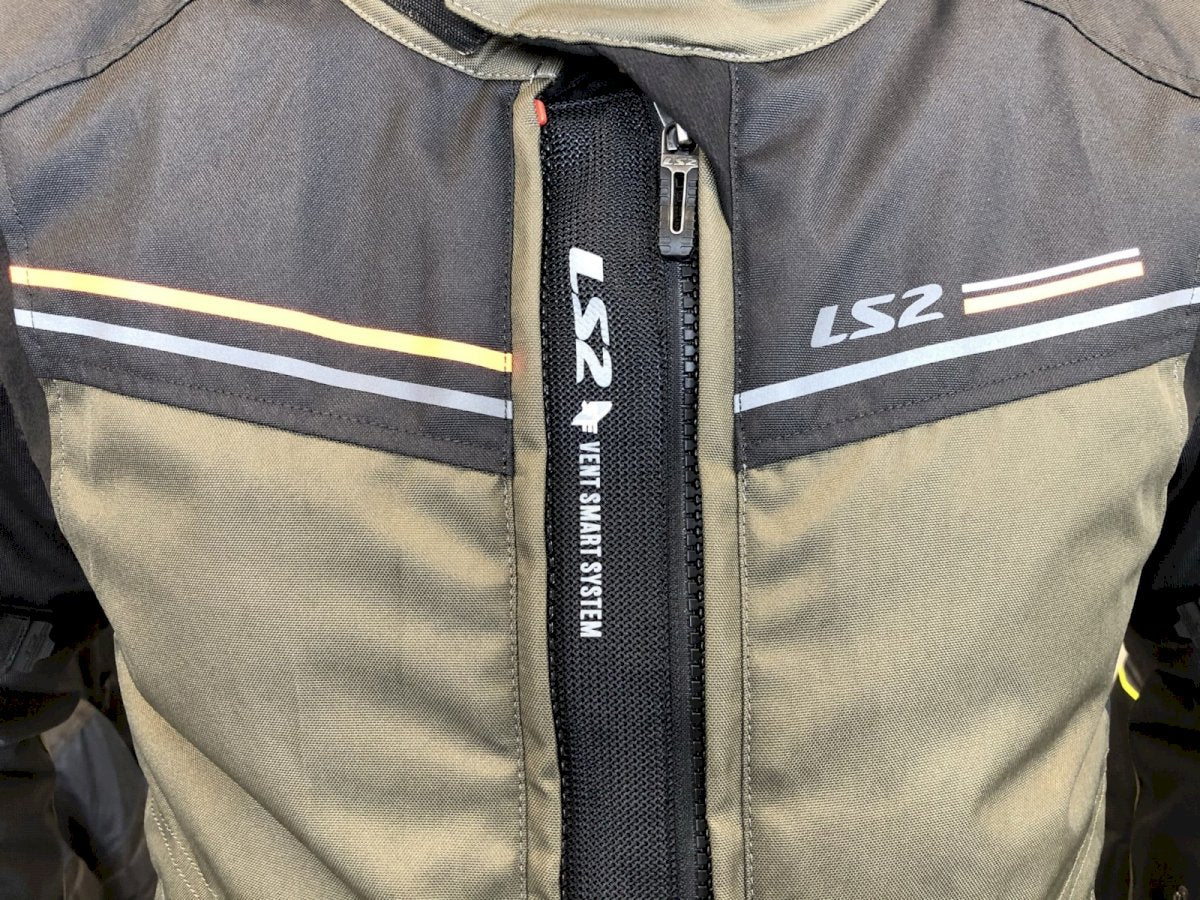 Striukė LS2 SHADOW MAN JACKET KHAKI BLACK H-V ORANGE
