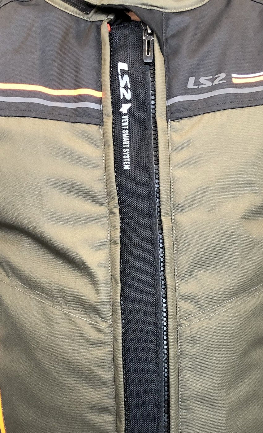 Striukė LS2 SHADOW MAN JACKET KHAKI BLACK H-V ORANGE