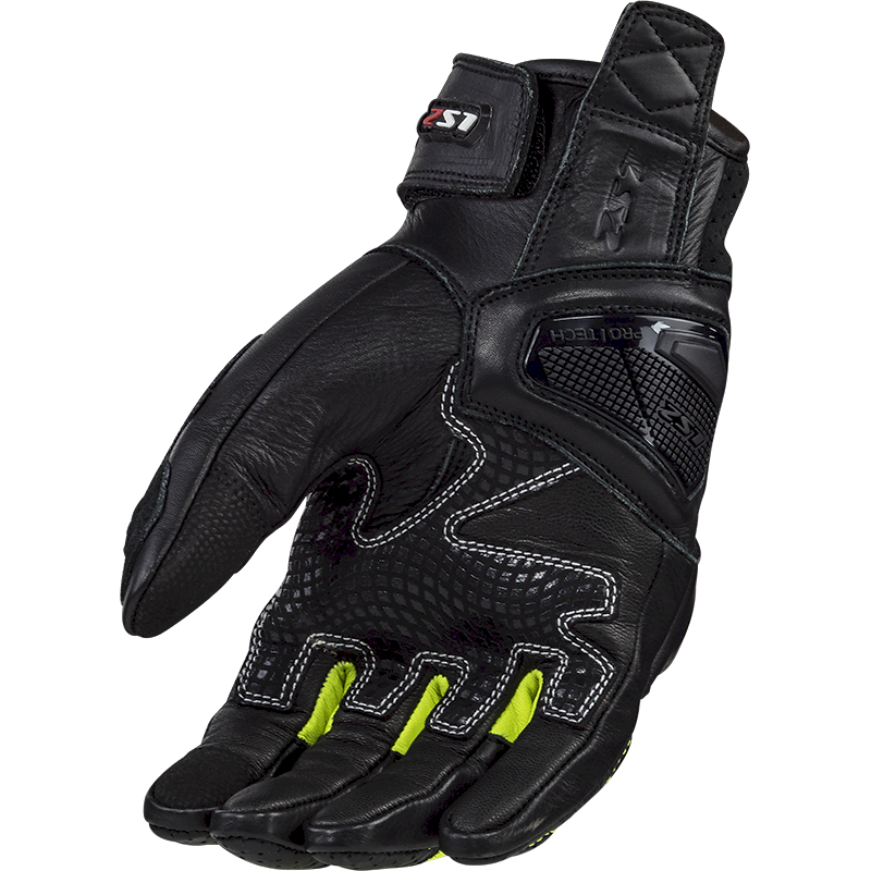 Pirštinės LS2 SPARK 2 LEATHER  BLACK H-V