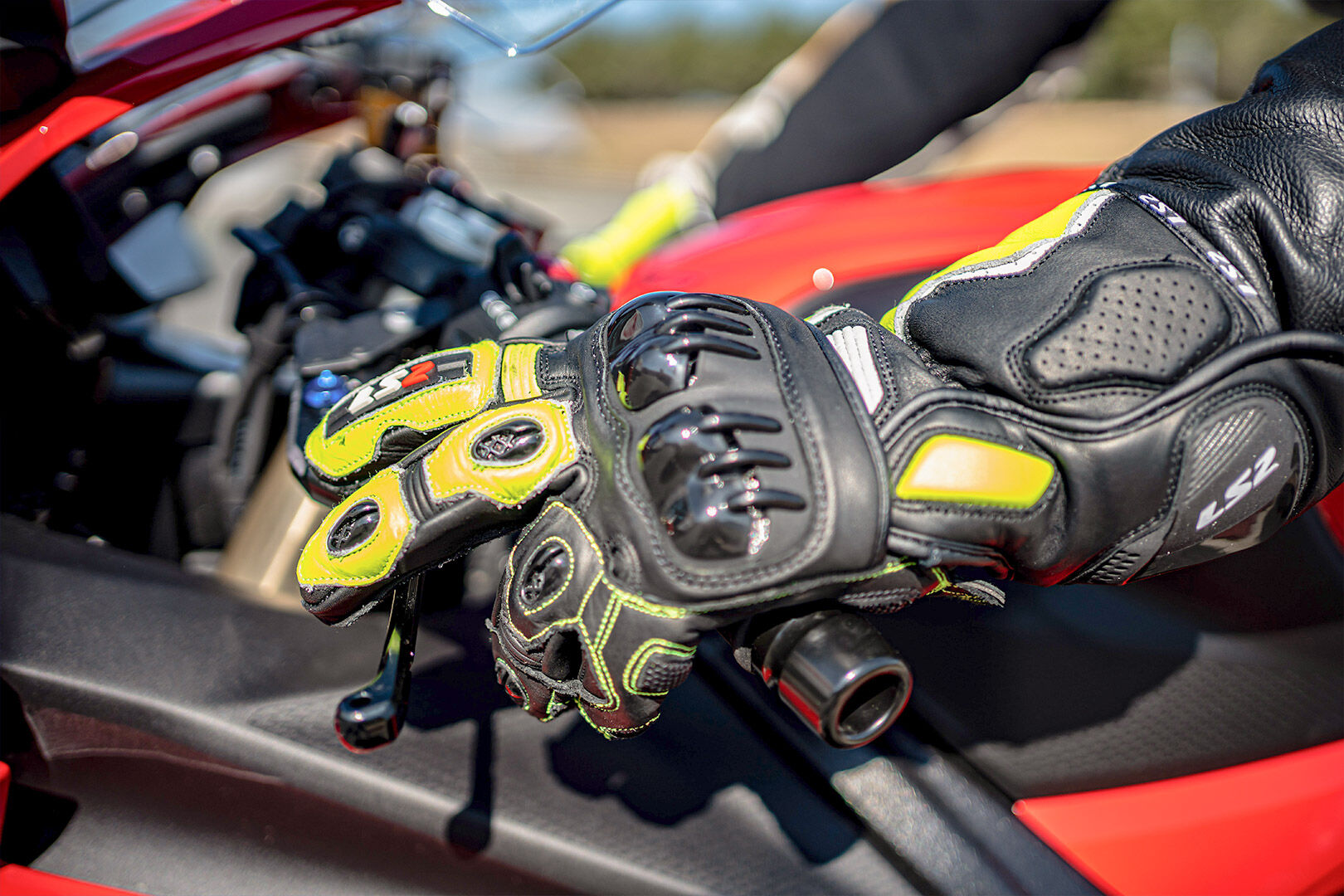 LS2 SWIFT RACING Gloves Black