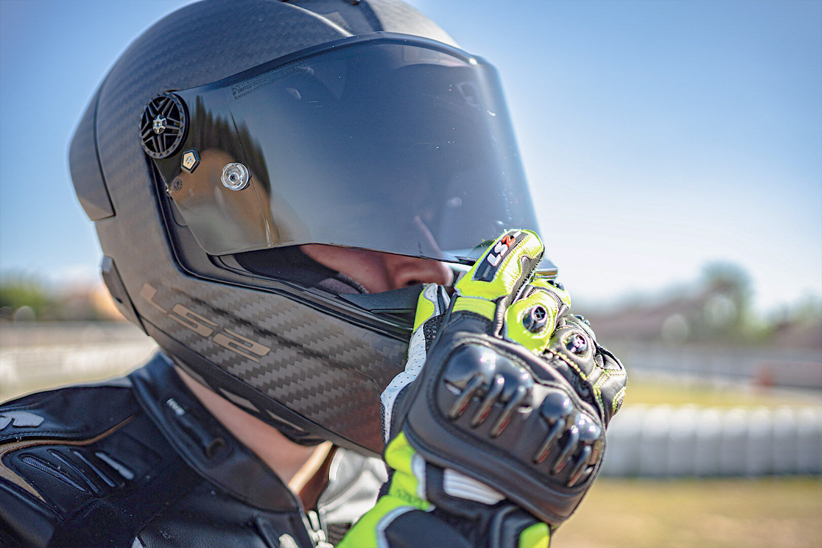 LS2 SWIFT RACING Gloves Black