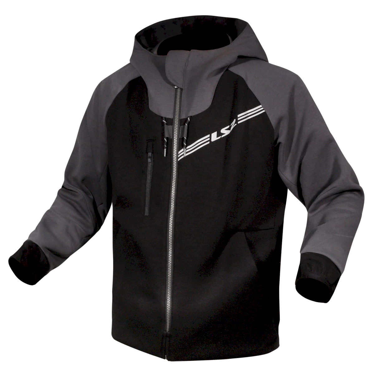 Striukė LS2 THROTTLE MAN JACKET BLACK DARK GREY
