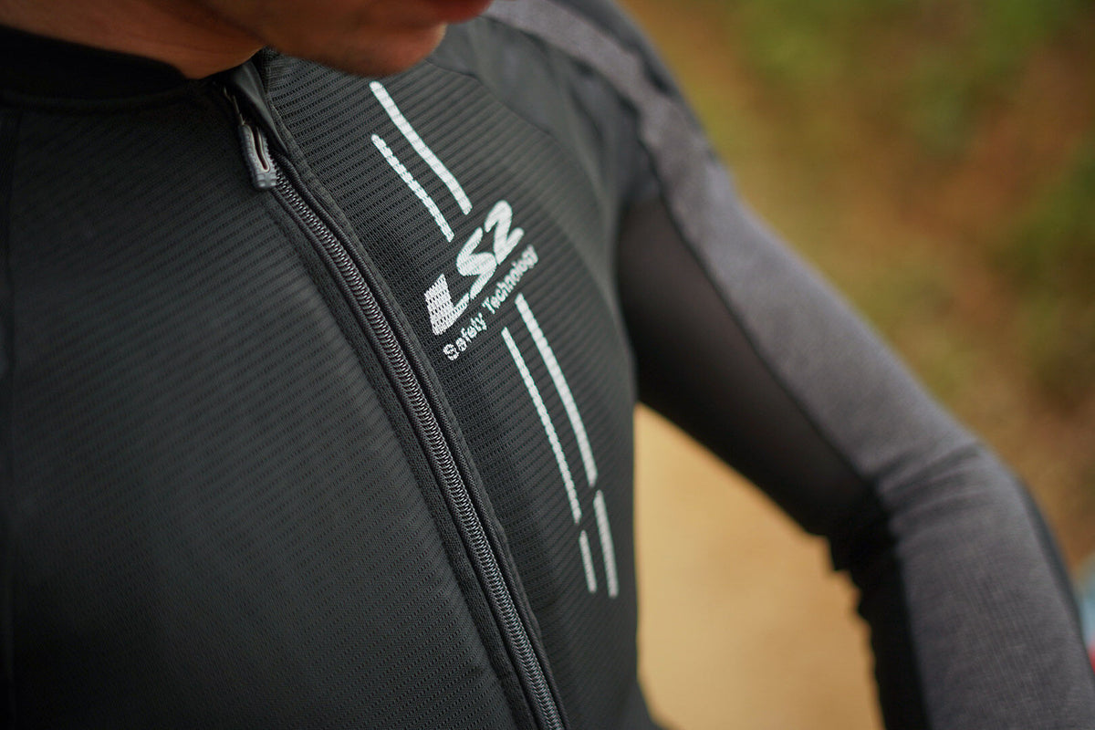 LS2 X-Armor Man Jacket Black Silver