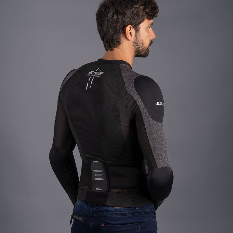LS2 X-Armor Man Jacket Black Silver