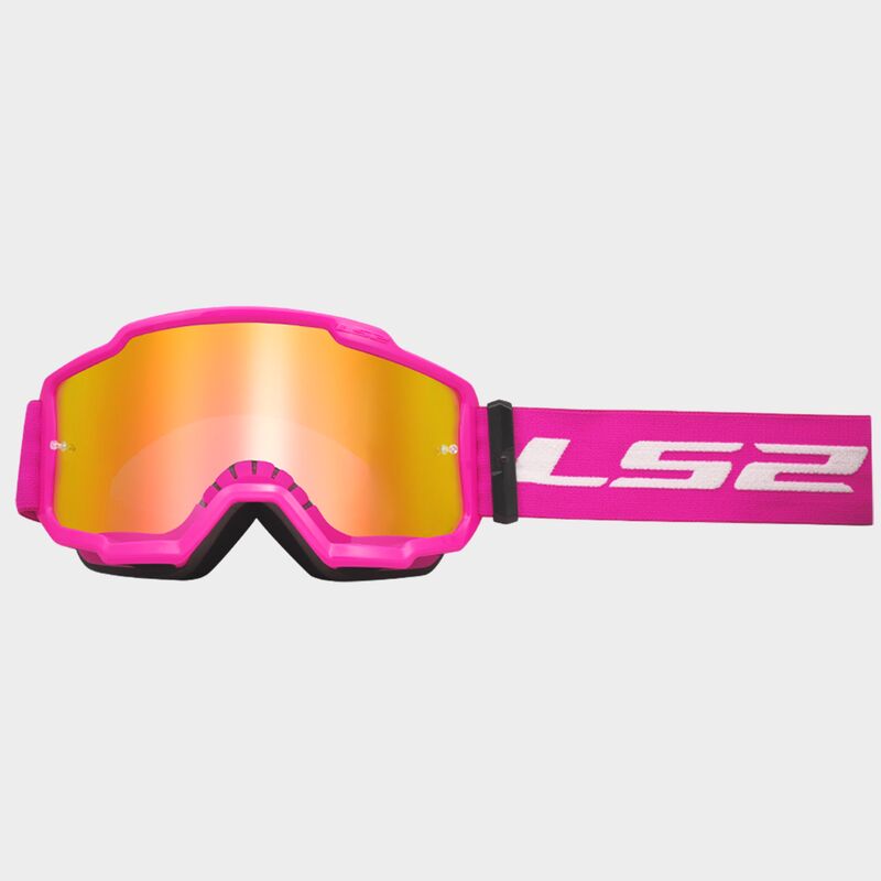 Akiniai LS2 CHARGER GOGGLE Pink/Iridium Visor