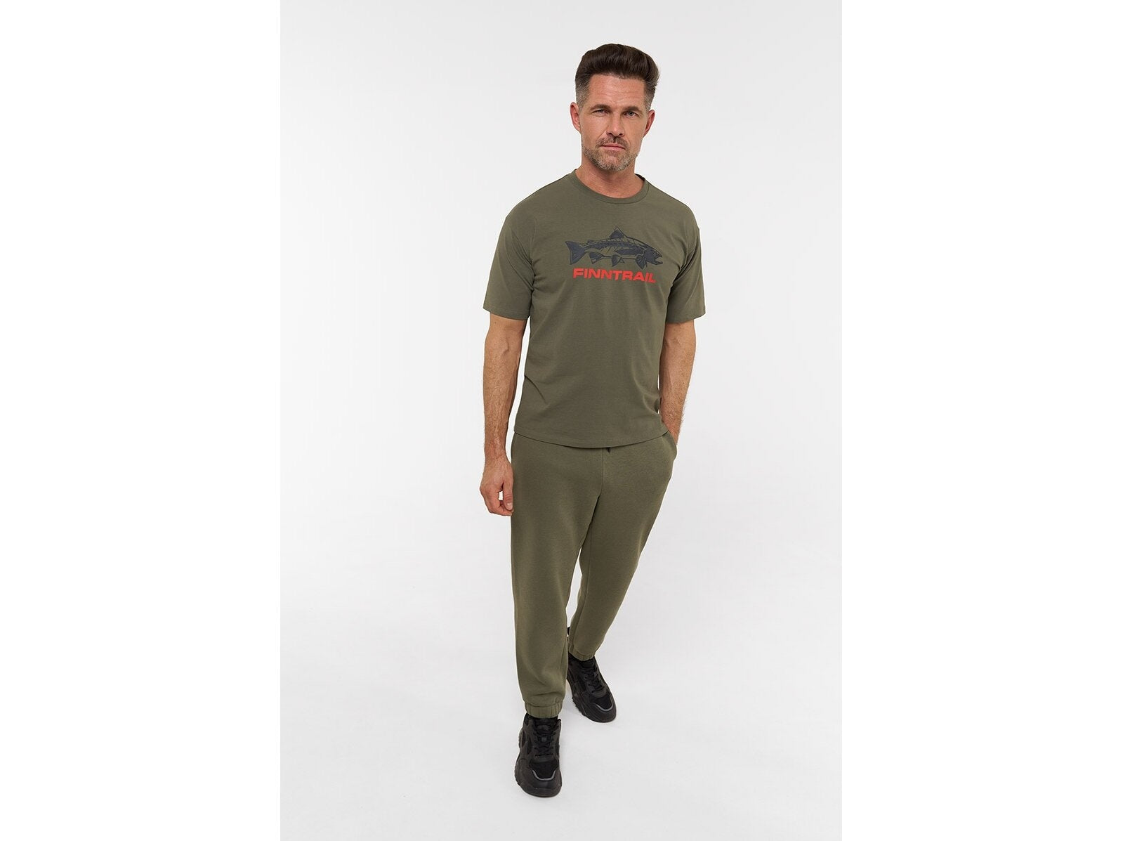 Kelnės Finntrail Pants Logo Khaki