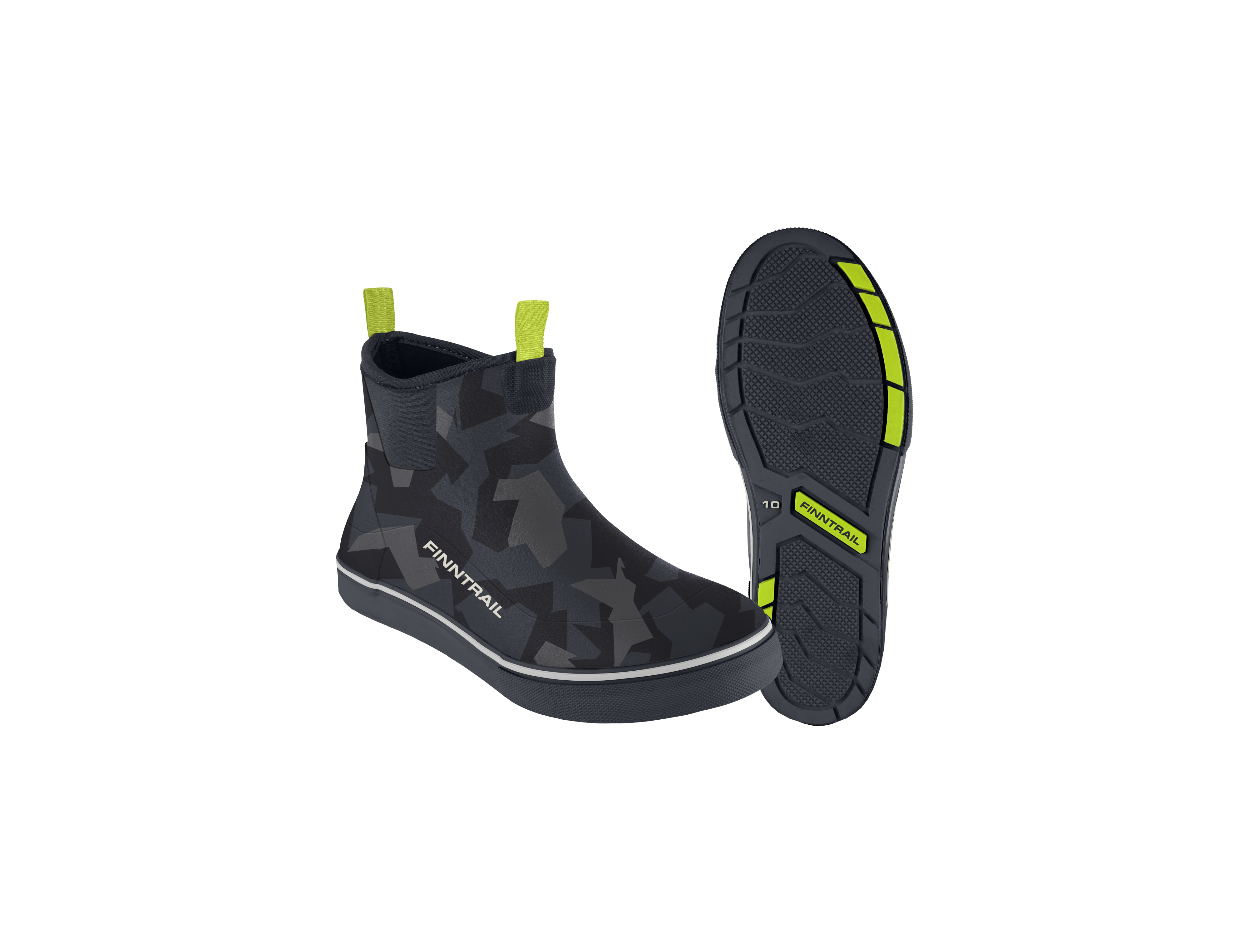 Rubber Boots Deck CamoShadowBlack