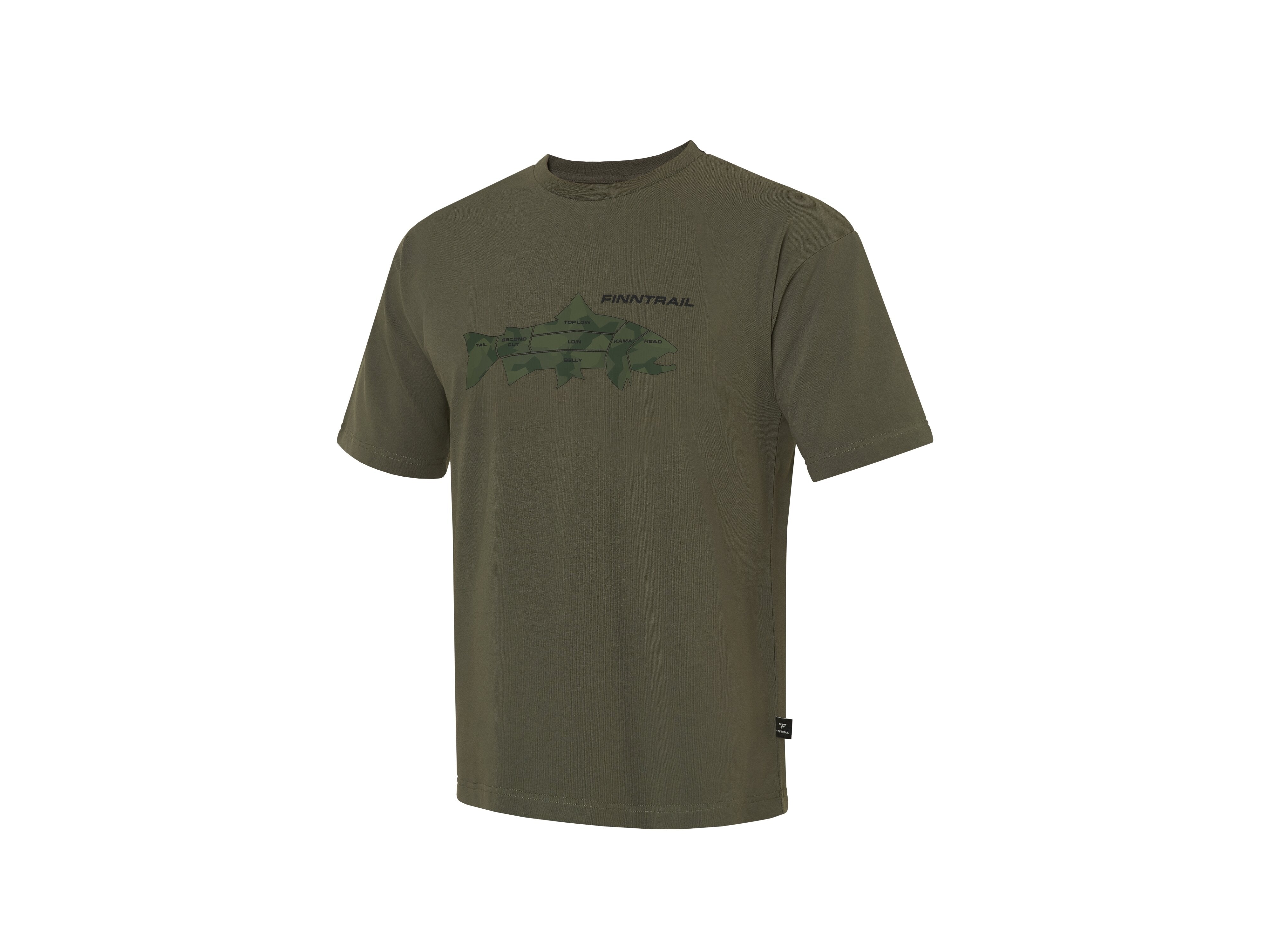 Finntrail T-shirt Big Fish Khaki