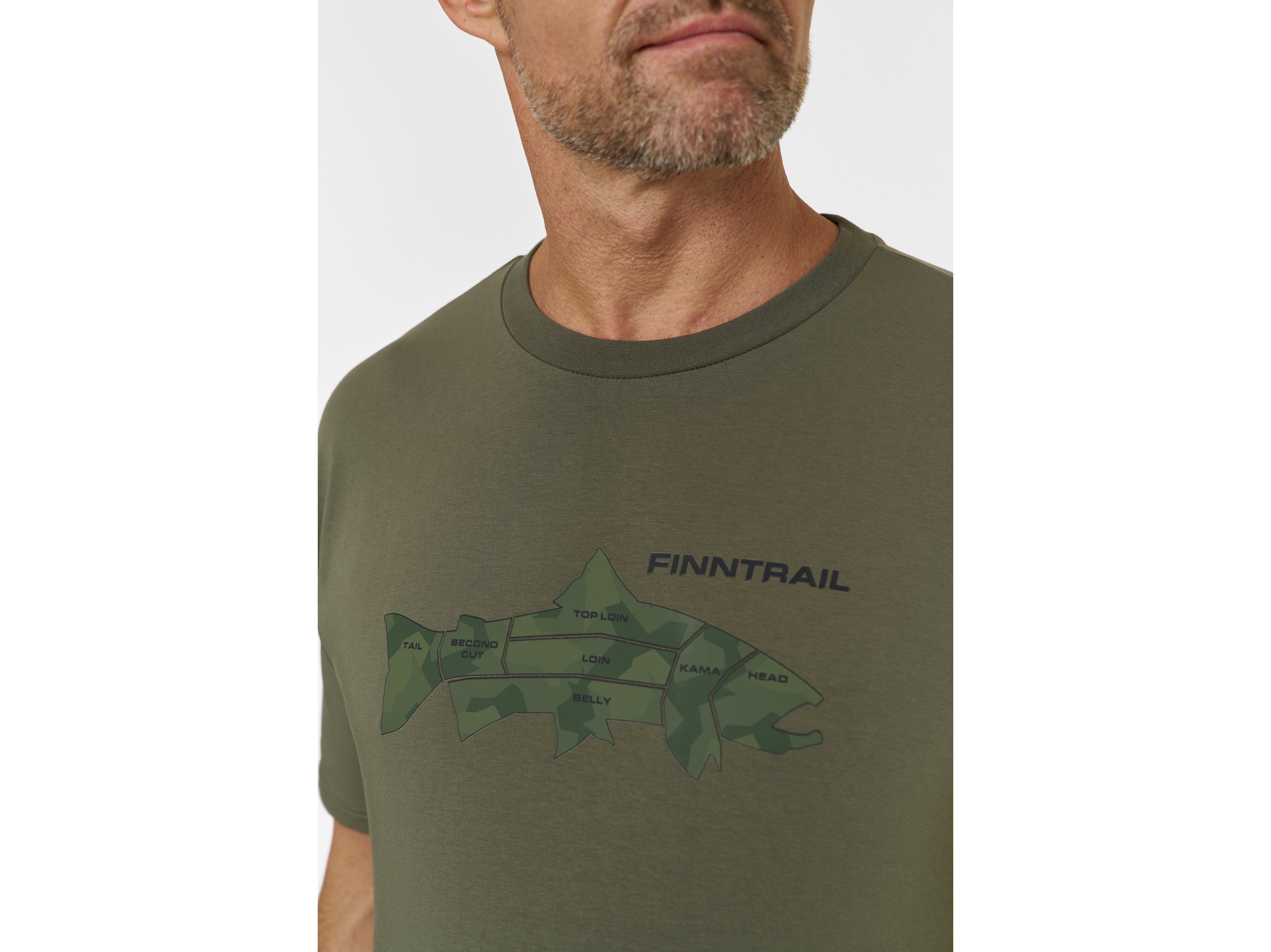 Finntrail T-shirt Big Fish Khaki
