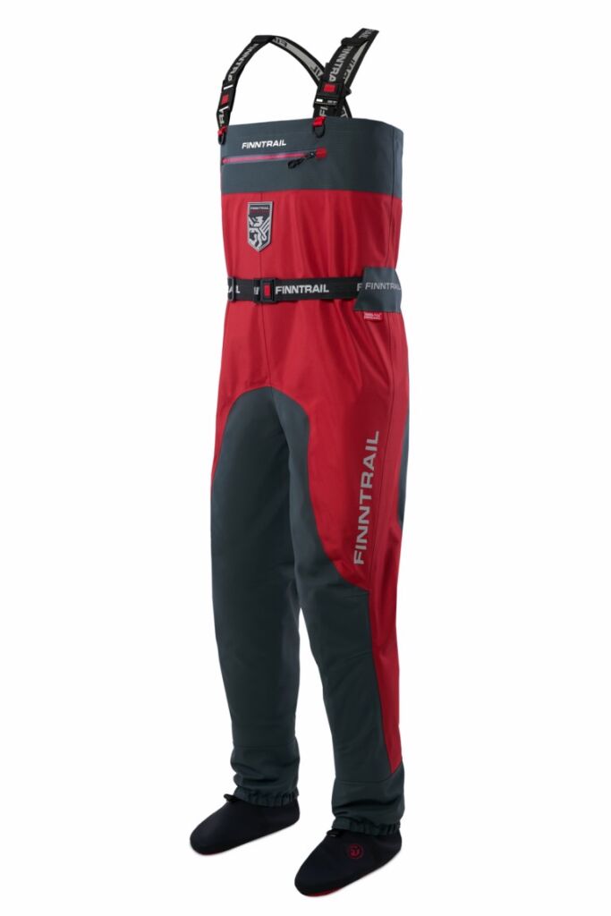 Kombinezoninės bridkelnės Finntrail Waders Aquamaster Red