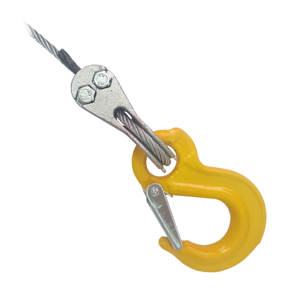 Wire rope with stopper & hook